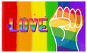 Drapeau Rainbow Love 60 x 90cm
