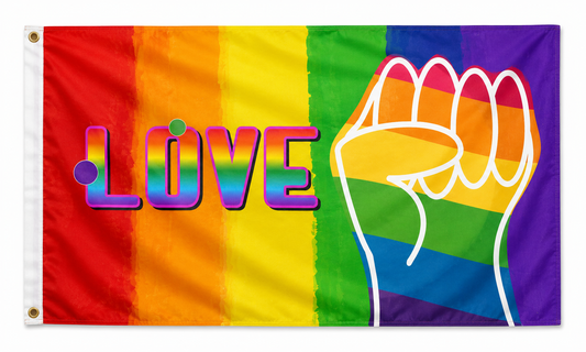 Drapeau Rainbow Love 90 x 150cm