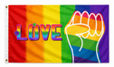Drapeau Rainbow Love 90 x 150cm