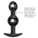 DUO Heavy Balls Silicone Butt Plug 10.4 x 2.6 cm