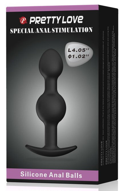 DUO Heavy Balls Silicone Butt Plug 10.4 x 2.6 cm