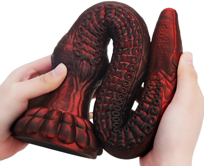 Gode Heelix L 52 x 7.5 cm Rouge