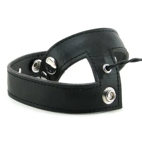 Electro Cockring Cuir