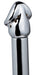 Embout de lavement anal Chromium 14 x 3cm