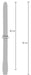Embout de lavement The Surge 30 x 2cm