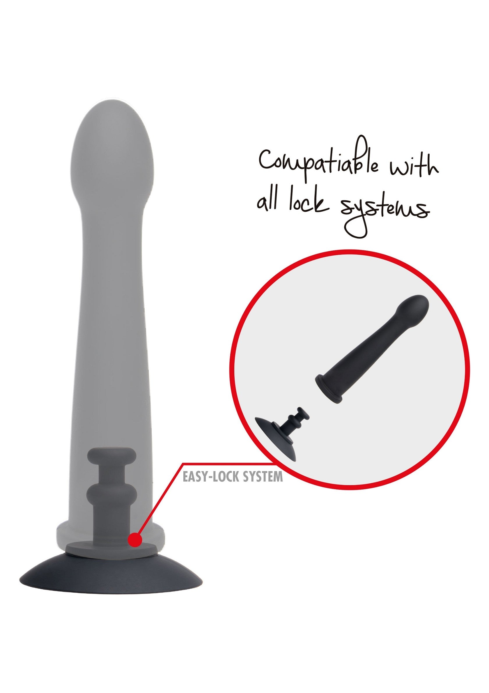 Embout Easy-Lock Suction Cup 6cm