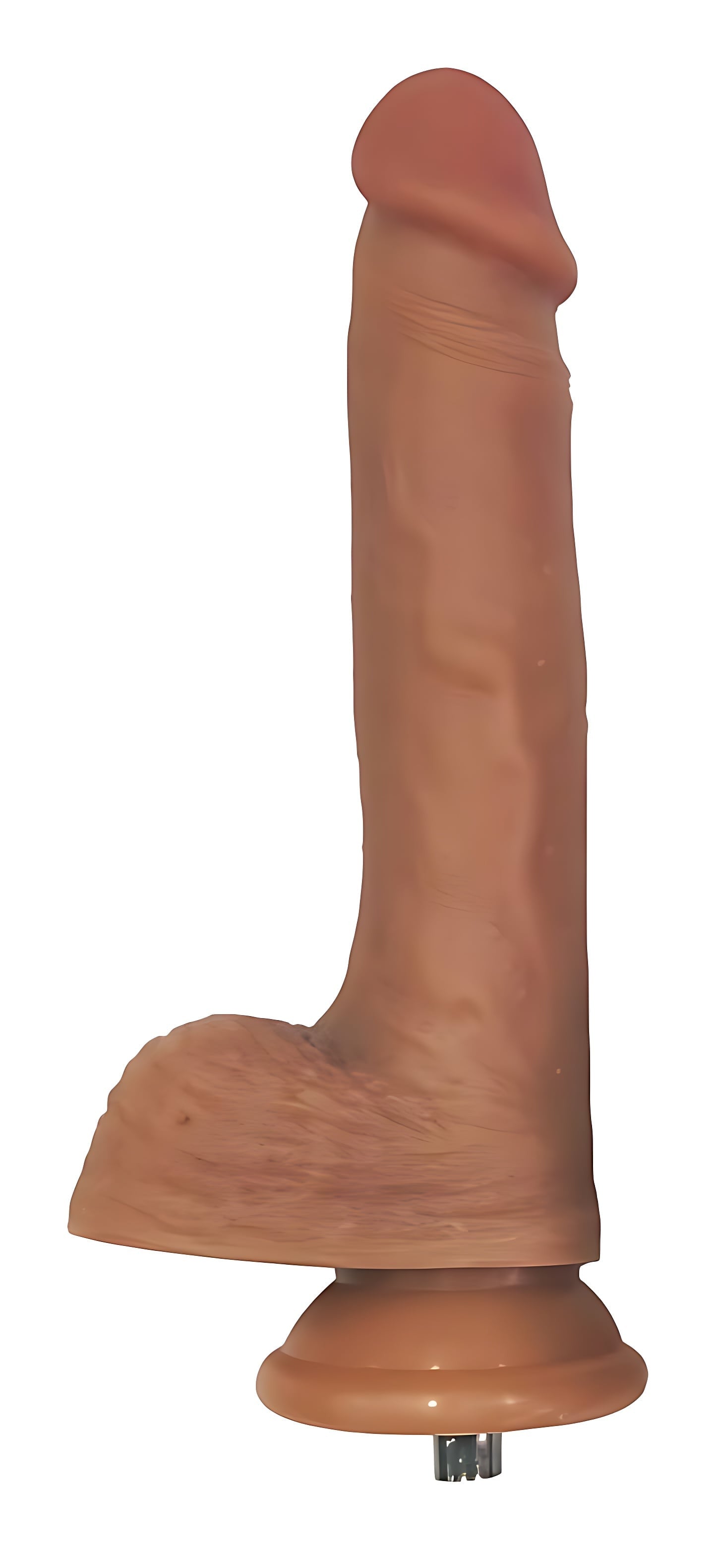 Embout Gode chair foncé Realistic dicker pour Fuck Machine 15 x 3.7cm