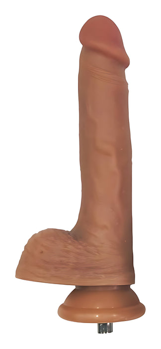 Embout Gode chair foncé Realistic dicker pour Fuck Machine 15 x 3.7cm