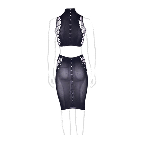 Ensemble 2 Pièces Grande Taille Kala Noir