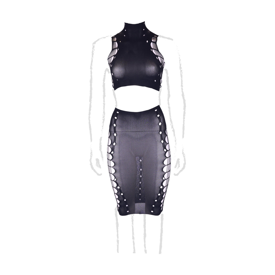 Ensemble 2 Pièces Grande Taille Kala Noir