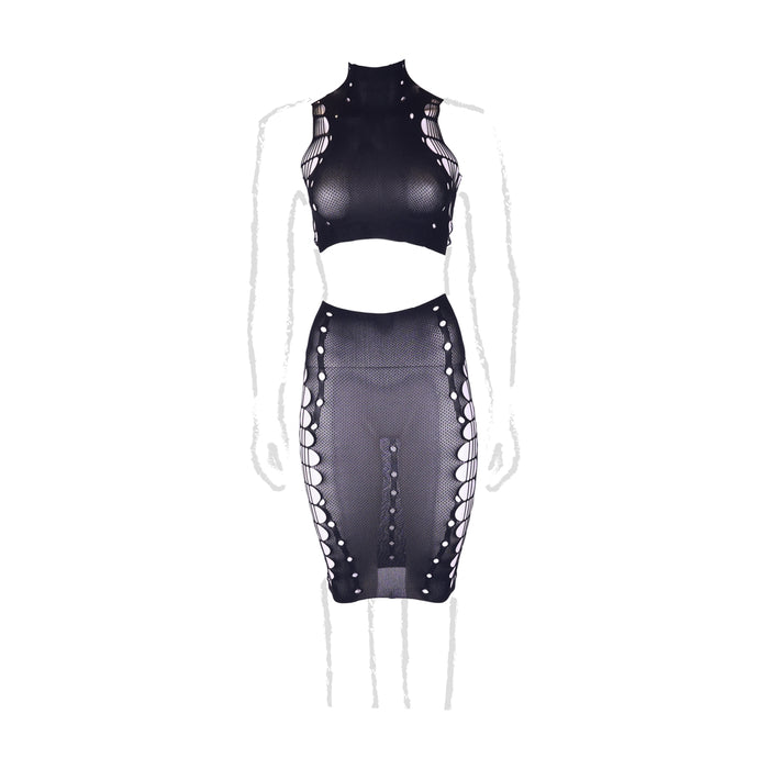 Ensemble 2 Pièces Grande Taille Kala Noir