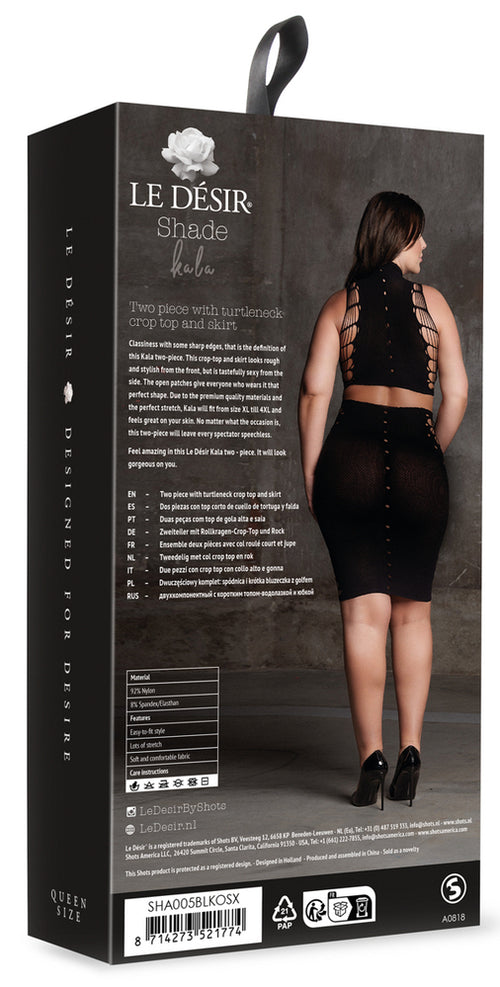 Ensemble 2 Pièces Grande Taille Kala Noir