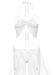 Ensemble 2 Pièces Soutien-Gorge et Porte-Jarretelles Blanc
