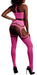 Ensemble Bustier Dos nu et Porte-Jarretelles 2 Pièces Rose Fluo