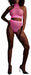 Ensemble Bustier et Culotte Filet Rose Fluo