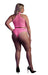 Ensemble Bustier et Culotte Filet Rose Fluo