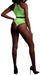 Ensemble Bustier et Culotte Filet Vert Fluo