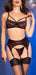 Ensemble Carla 4 Pièces Noir et Rouge