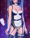 Ensemble de Soubrette coquine