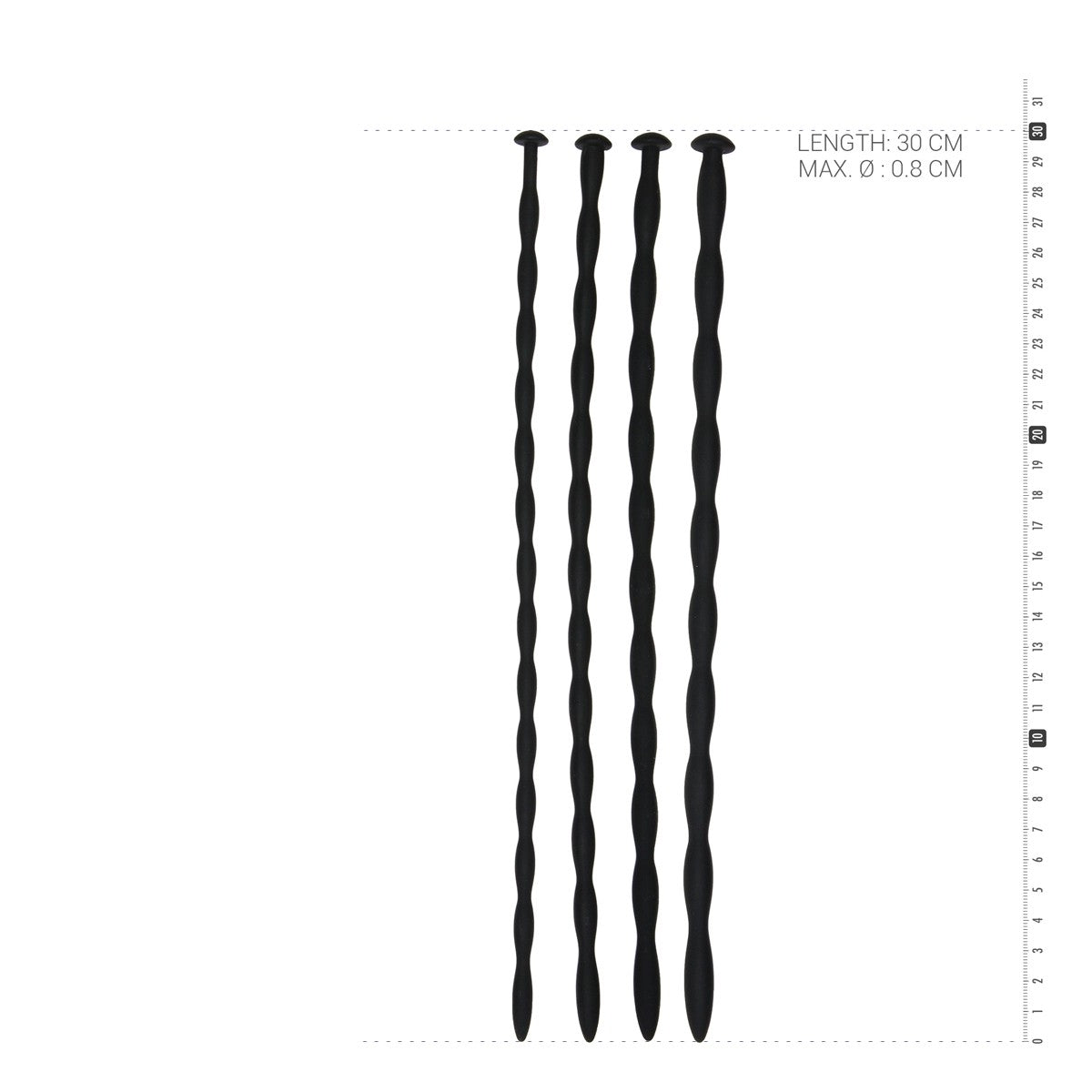Lot de 4 Tiges pour Urètre en silicone