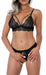 Ensemble Lace Bra 2 Pièces Noir