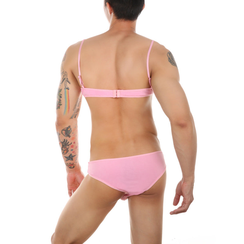 Ensemble Slip et Bra Tarmina Rose