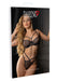 Ensemble Soutien-Gorge String Fishnet Noir