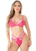 Ensemble Soutien-Gorge String Floral Set Rose