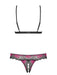 Ensemble Tulia Cupless 2 Pièces Noir-Rose