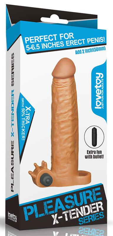 Etui pénien X-Tender n4 19 x 4.5cm Marron
