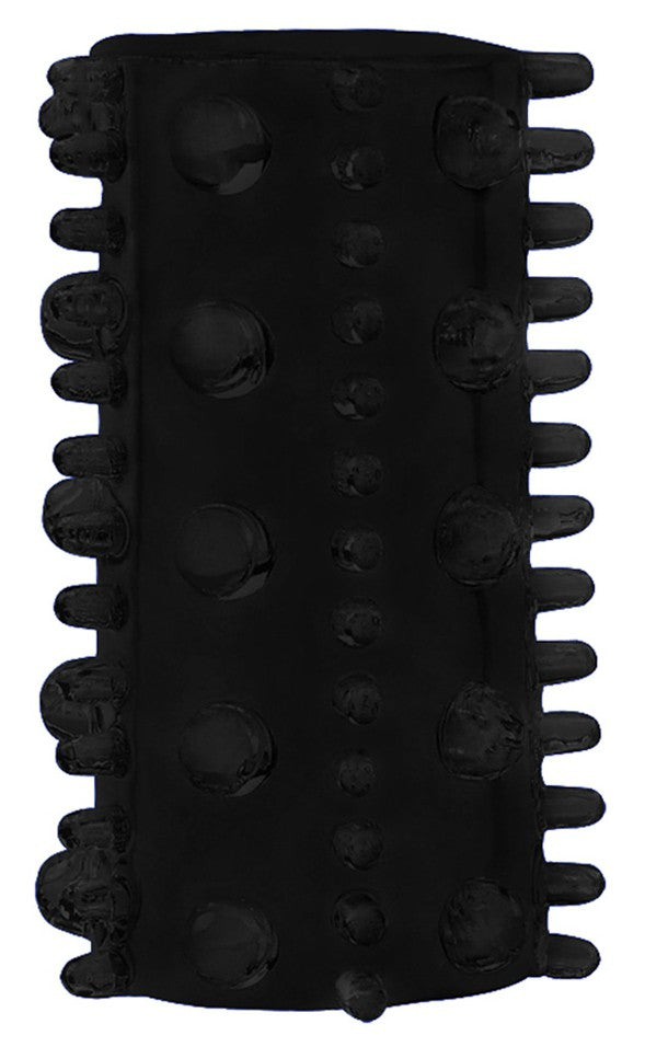Etuis Texture Relief pour pénis Noir