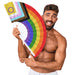 Éventail Géant Arc en ciel LGBTQIA 64cm