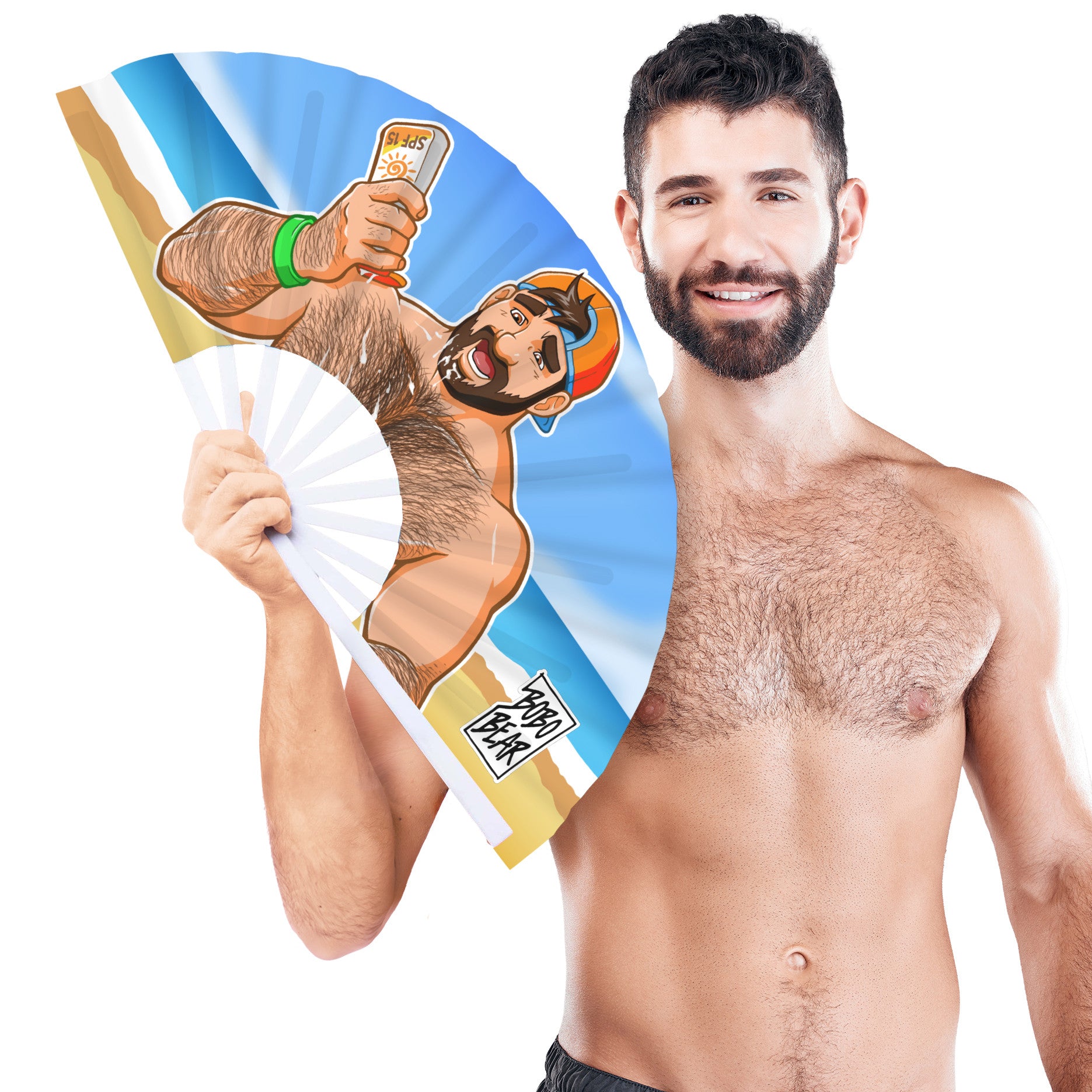 Éventail Géant Beach Cum 64cm