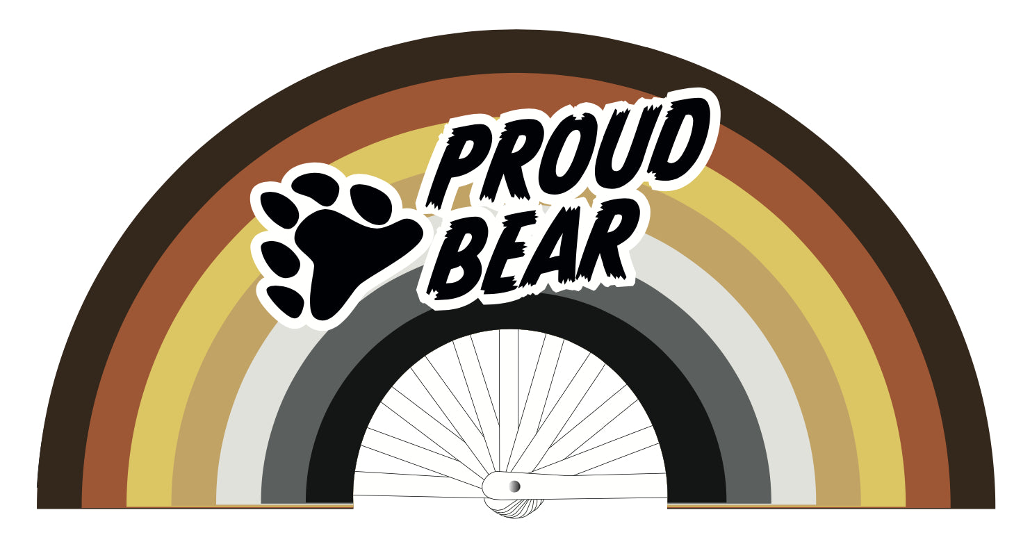 Éventail Proud Bear 64cm