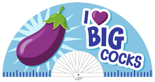 Éventail I Love Big Cocks 64cm