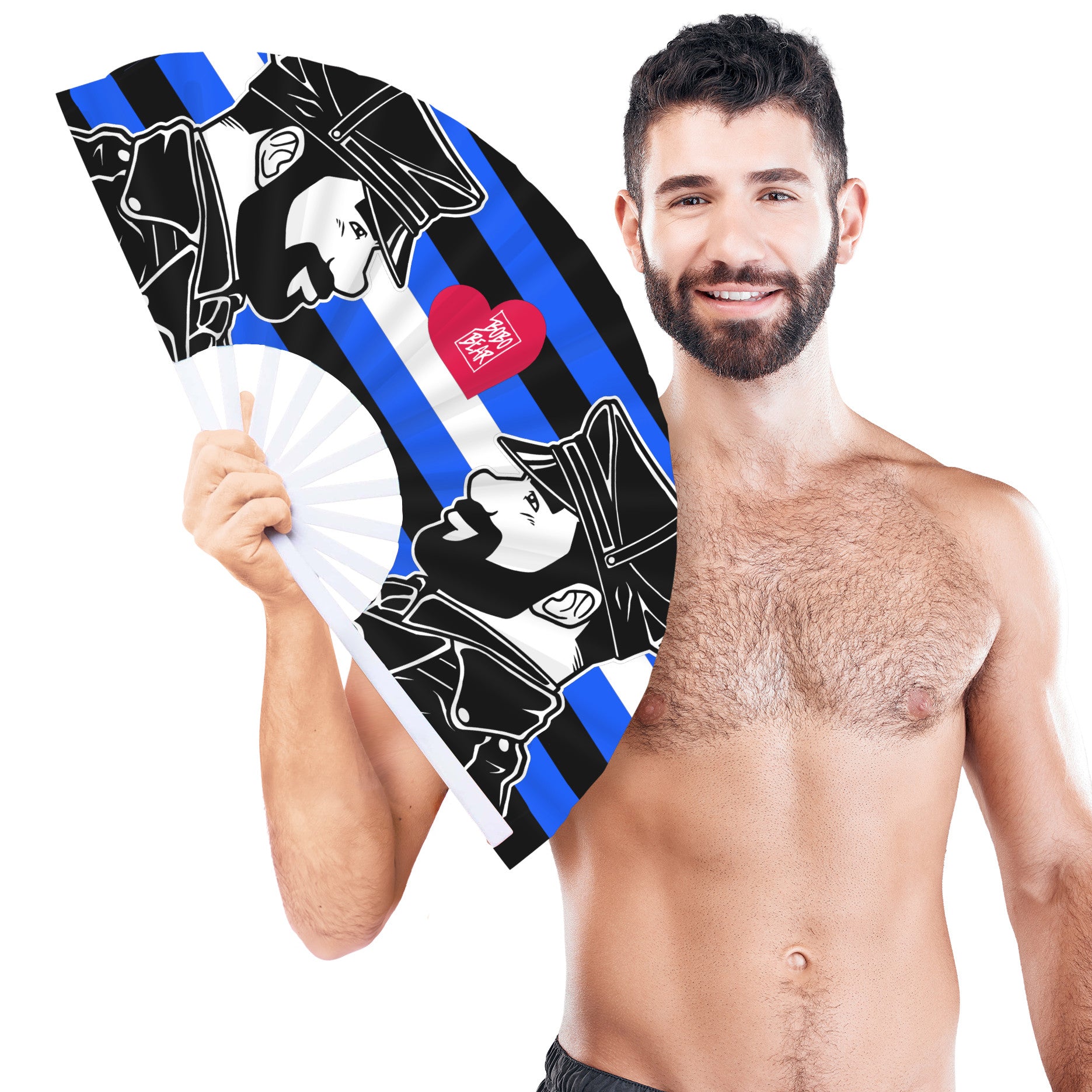 Éventail Leather profile 64cm