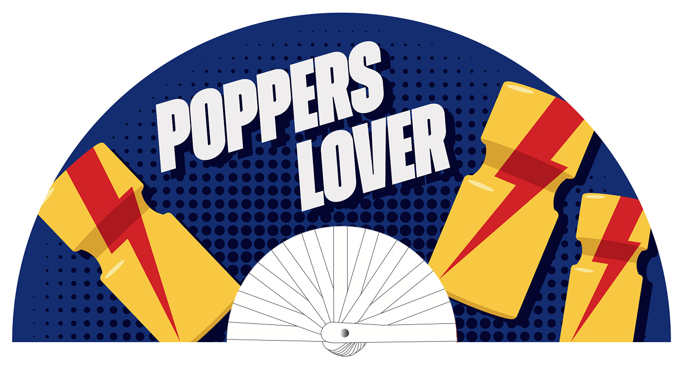 Éventail Poppers Lover 64cm