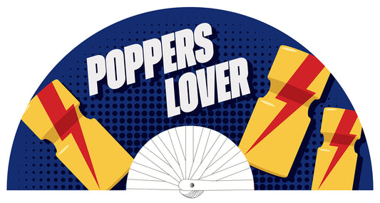 Éventail Poppers Lover 64cm