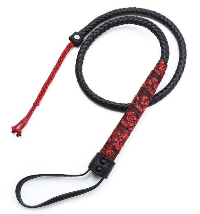 Fouet Chinese Design 90cm Noir-Rouge