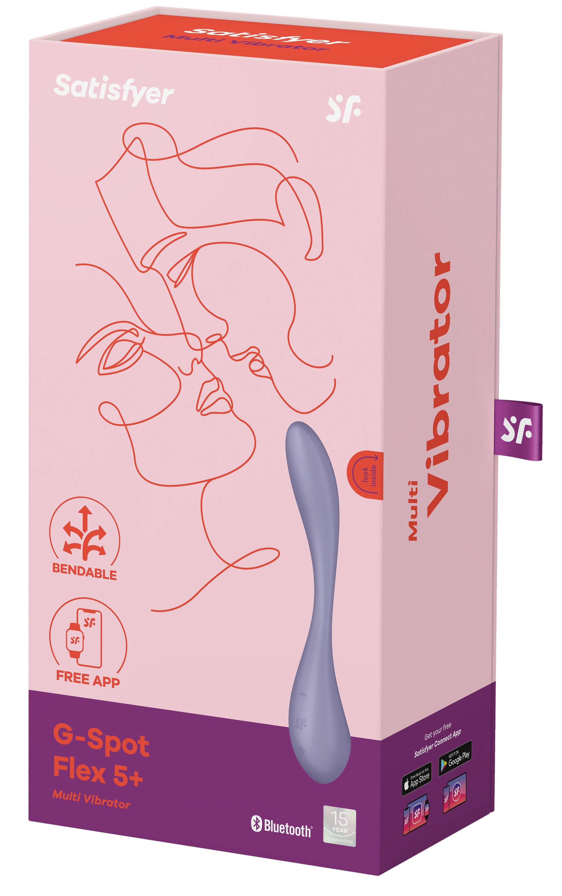 Vibro connecté G-Spot Flex 5 Satisfyer Mauve