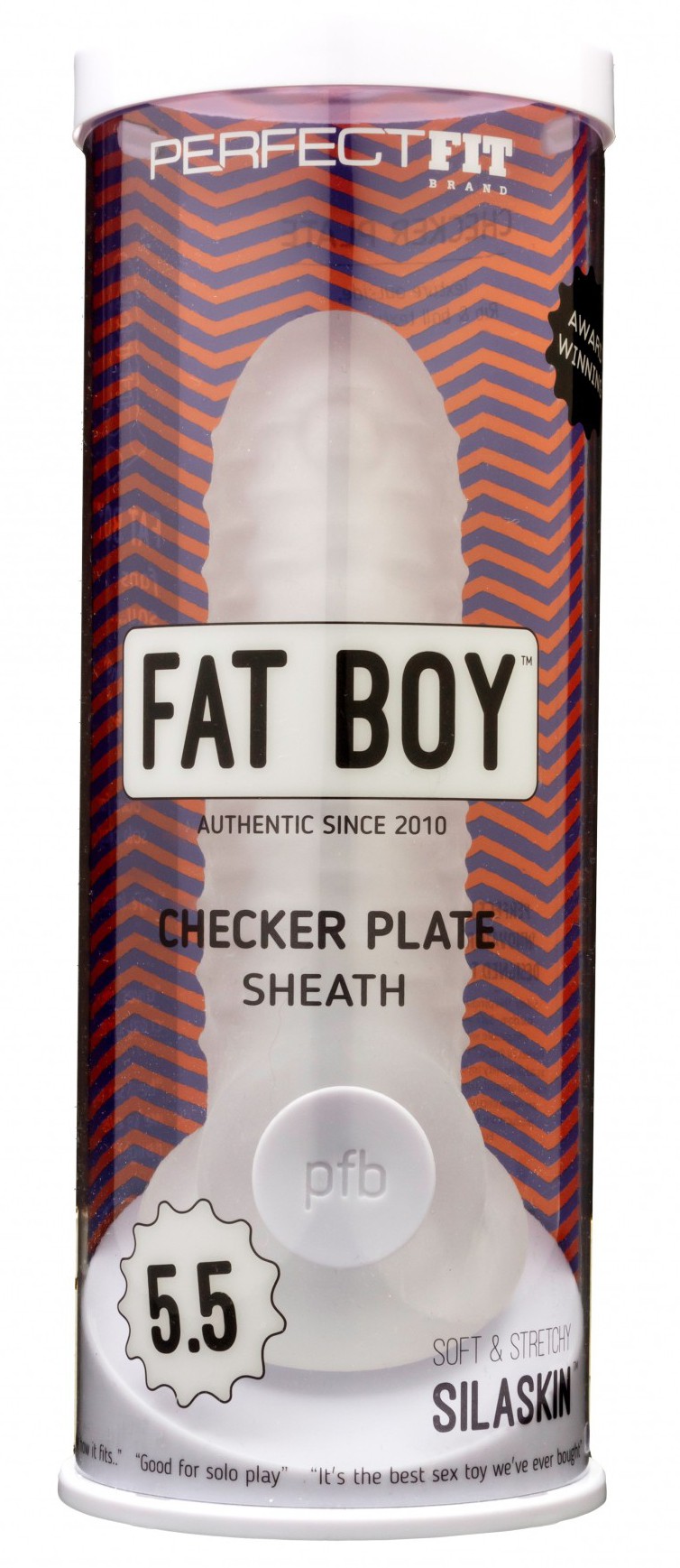 Gaine à pénis Fat Boy Checker Plate 14cm