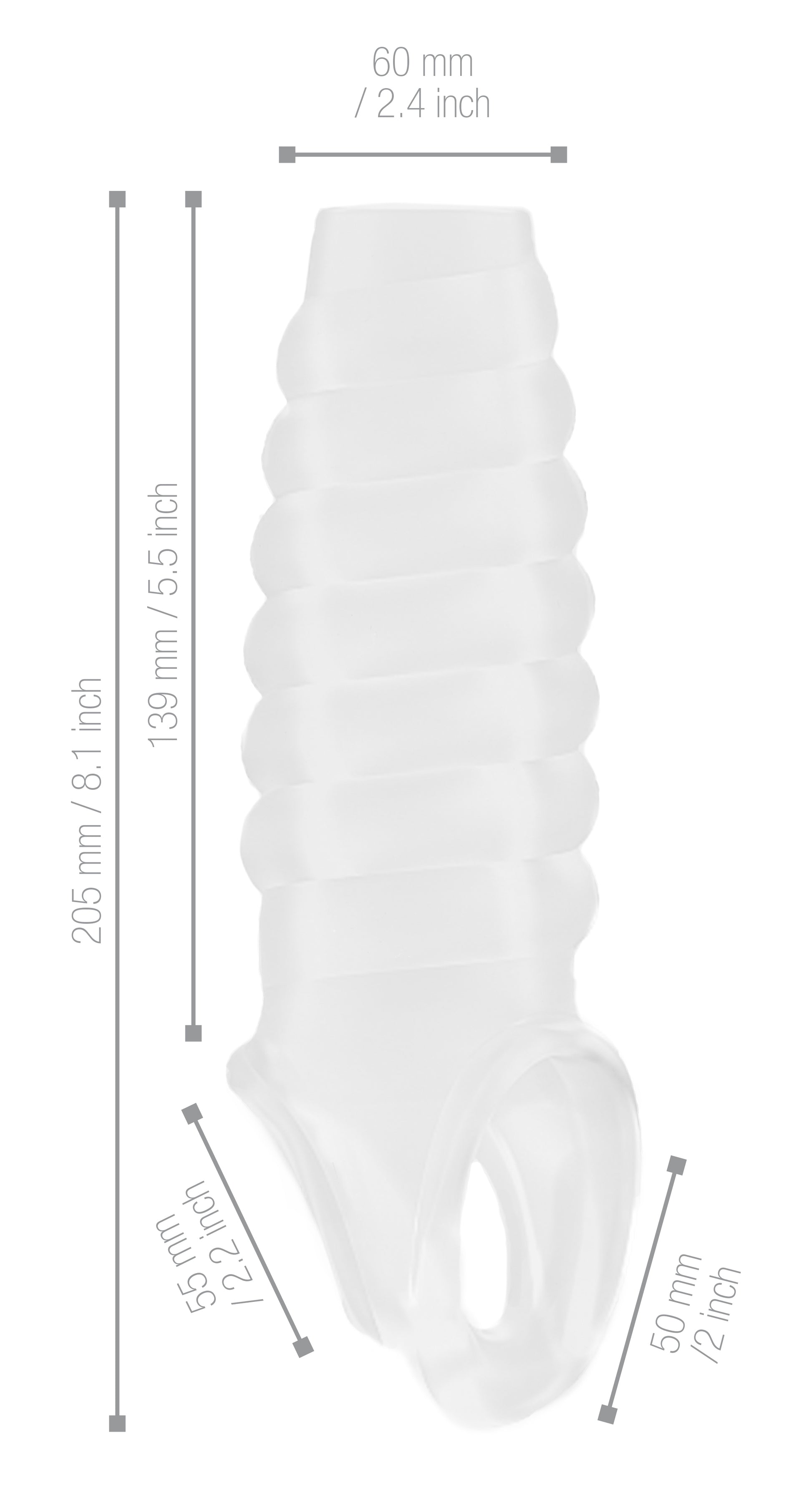 Gaine à pénis Sono N21 - 14 x 6 cm
