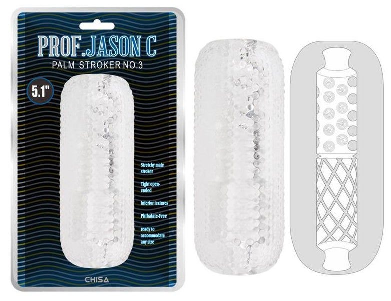 Gaine de masturbation Palm Stroker N3 - 12.5cm transparente