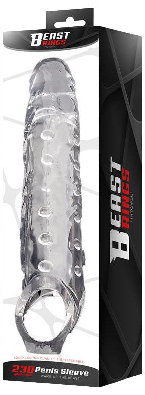 Gaine de pénis Clear pik dick 19 x 5cm