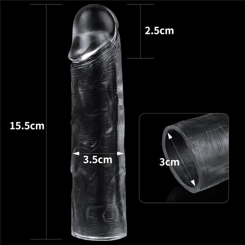 Gaine de pénis Flawless 15 x 4cm Transparente