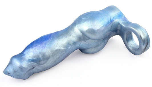 Gaine de pénis Knot 18 x 6.5 cm Bleu