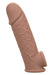 Gaine de pénis Life-like Extension 18 x 4.5cm Marron