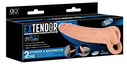 Gaine de pénis masturbateur EXTENDOR 8 - 19 x 4.5cm