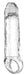 Gaine de pénis Mini Uncut 13 x 4 cm Transparente