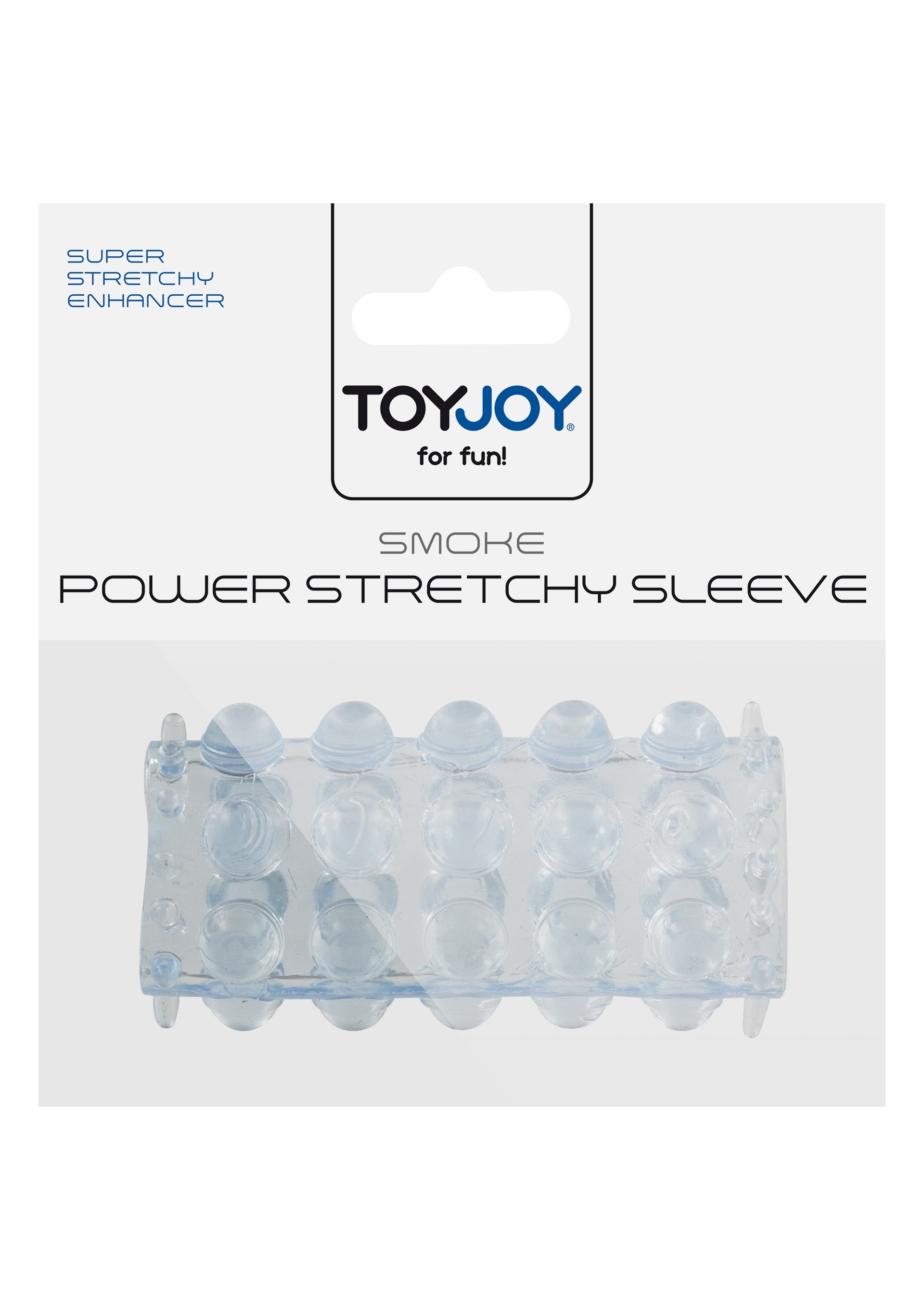 Gaine de pénis perlée Power Stretchy 7cm Bleue